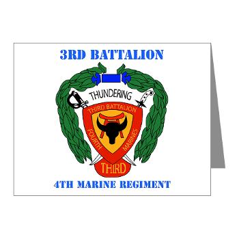3B4M - M01 - 02 - 3rd Battalion 4th Marines with Text - Mini Poster Print